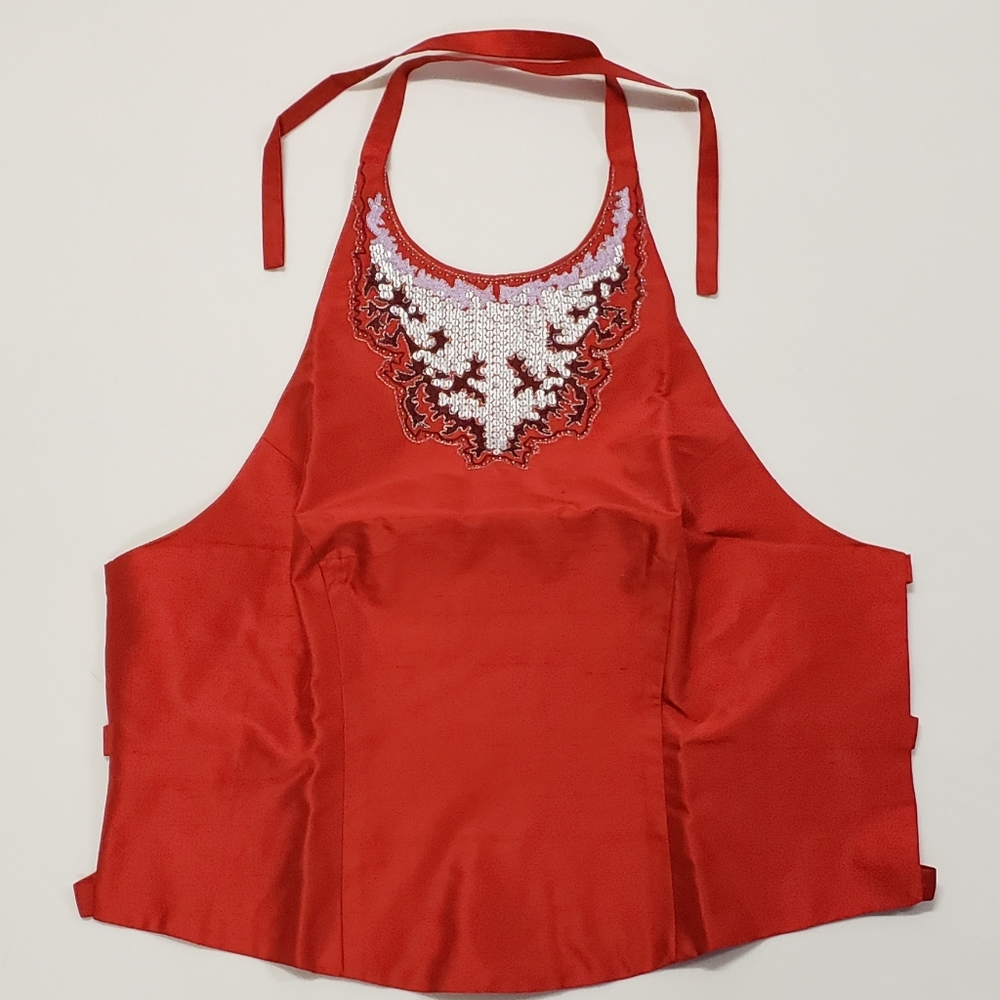 Moda International Silk Embellished Halter
